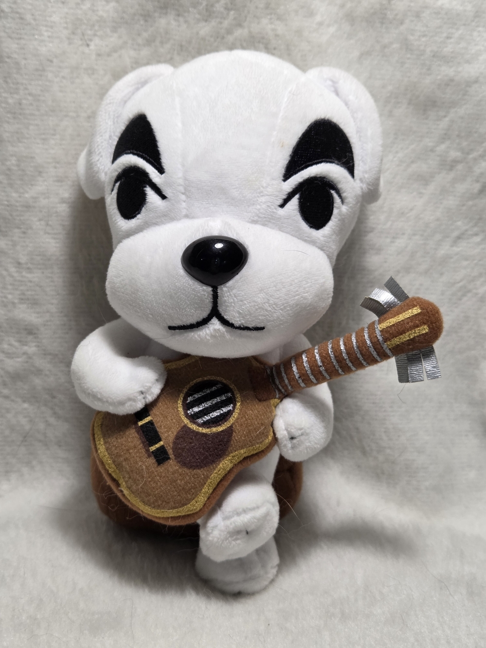 K.K. Slider Animal Crossing New Leaf 8" Stuffed Toy White Dog with Guitar
